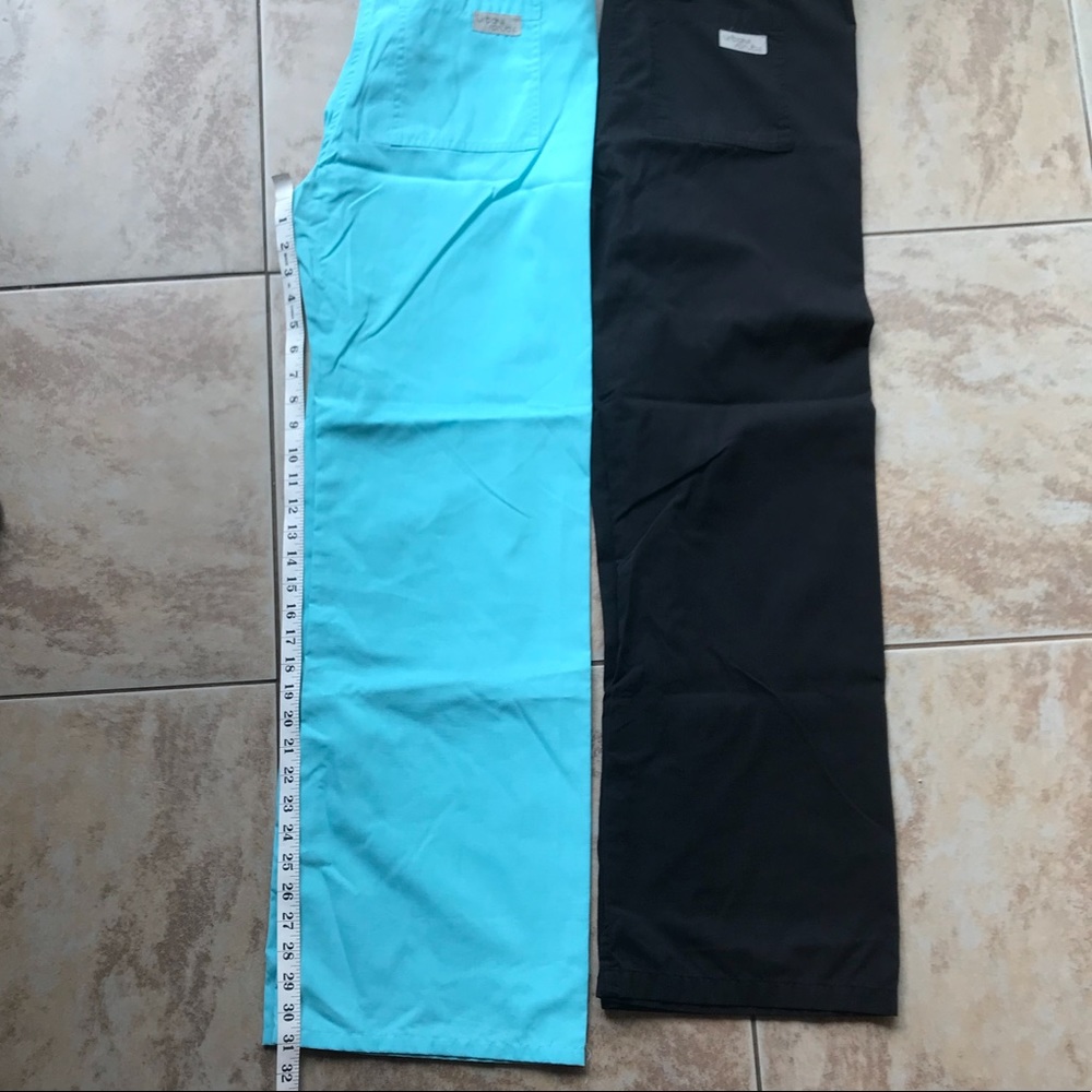 Urbane  Scrub Pants Turquoise Medium Small Tall